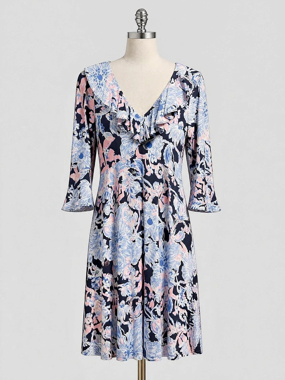 Lilly Pulitzer Ruffle V-Neck Dress